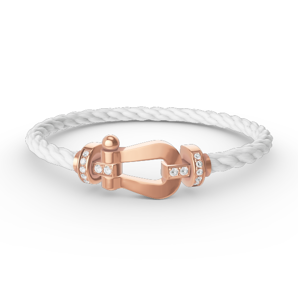 [Valéa jewellery]FORCE LARGE HORSESHOE HALF DIAMOND BRACELET ROSE GOLD