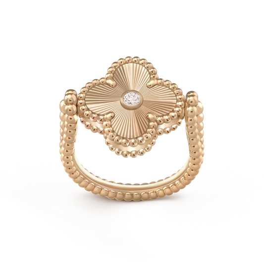 [Valéa jewellery]CLOVER RIVERSIBLE ROSE GOLD RING