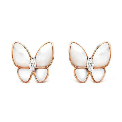 [Valéa jewellery]BUTTERFLY MOP DIAMOND EARRINGS