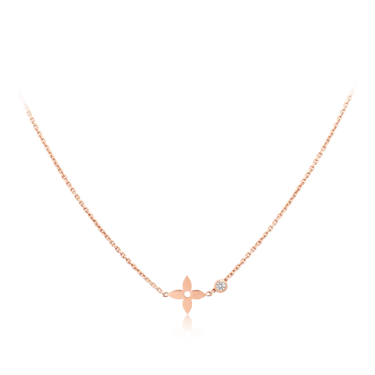 [Valéa jewellery]BLOSSOM PENDANT PINK GOLD AND DIAMOND