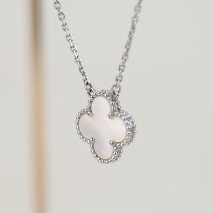 [Valéa jewellery]CLOVER  15MM WHITE MOTHER-OF-PEARL SILVER