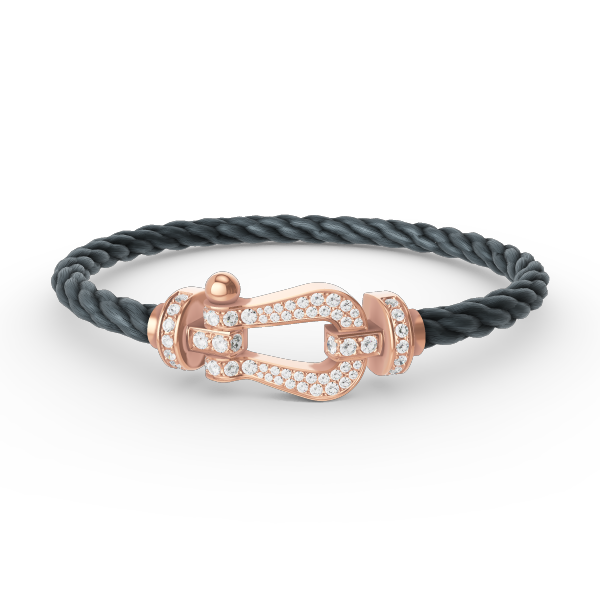 [Valéa jewellery]FORCE LARGE HORSESHOE FULL DIAMOND BRACELET ROSE GOLD