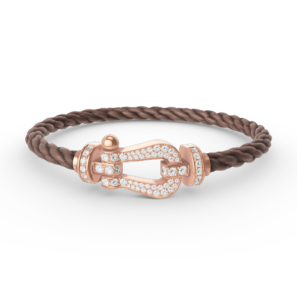 [Valéa jewellery]FORCE LARGE HORSESHOE FULL DIAMOND BRACELET ROSE GOLD