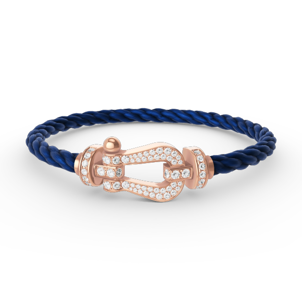 [Valéa jewellery]FORCE LARGE HORSESHOE FULL DIAMOND BRACELET ROSE GOLD