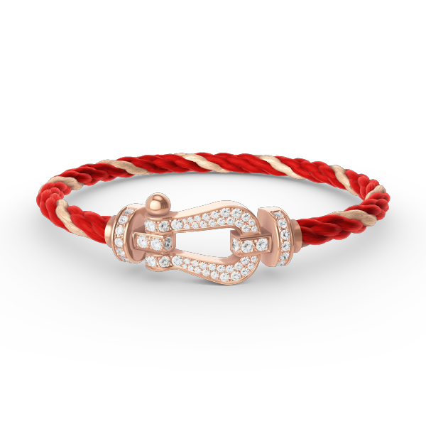 [Valéa jewellery]FORCE LARGE HORSESHOE FULL DIAMOND BRACELET ROSE GOLD