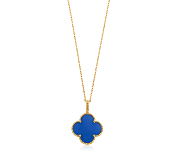 [Valéa jewellery]CLOVER 25MM NECKLACE TURQUOISE ROSE GOLD