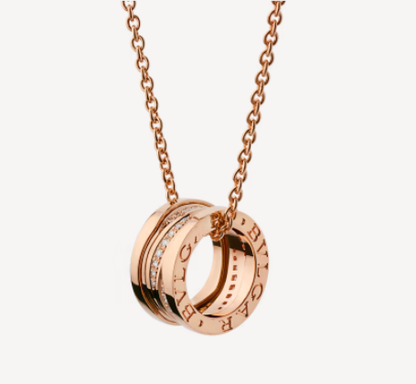 [valéa jewellery]ZERO 1 PINK GOLD DIAMOND NECKLACE