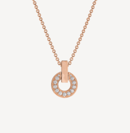 [Valéa jewellery]GARI NECKLACE PINK GOLD DIAMOND