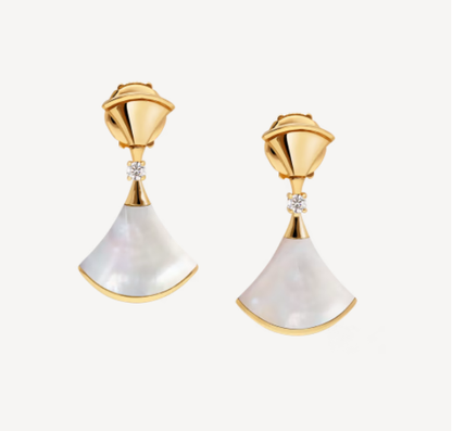 [Valéa jewellery]DREAM MOP 1 DIAMOND EARRINGS