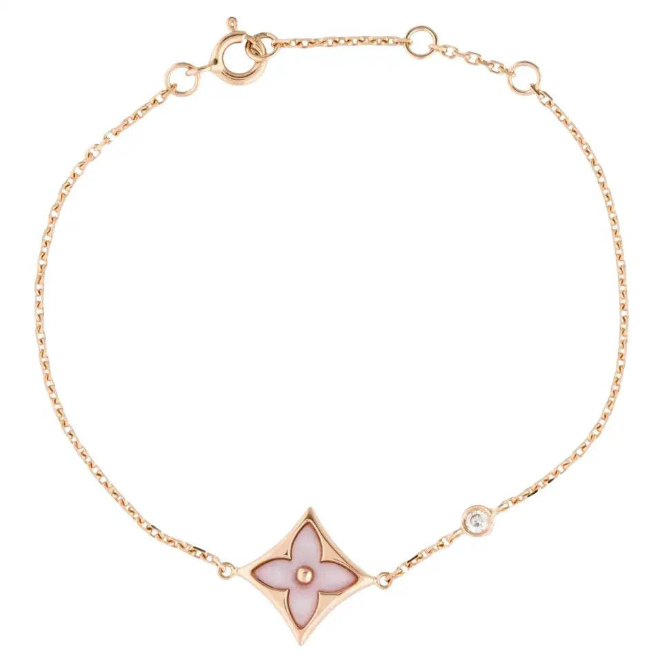 [valéa jewellery]STAR 1 DIAMOND PINK GOLD BRACELET