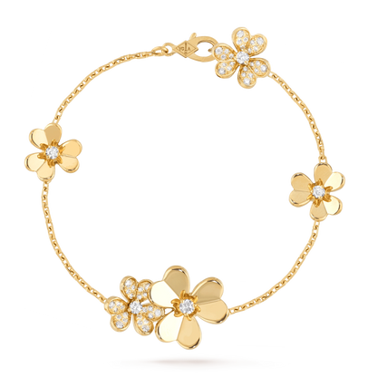 [Valéa jewellery]FRIVOLE GOLD 5 FLOWERS BRACELET