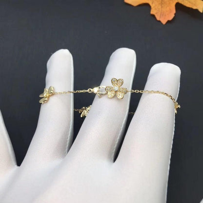 [Valéa jewellery]FRIVOLE GOLD 5 FLOWERS BRACELET