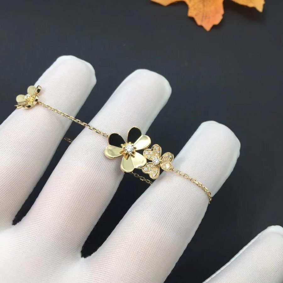 [Valéa jewellery]FRIVOLE GOLD 5 FLOWERS BRACELET