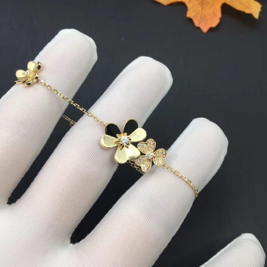 [Valéa jewellery]FRIVOLE GOLD 5 FLOWERS BRACELET