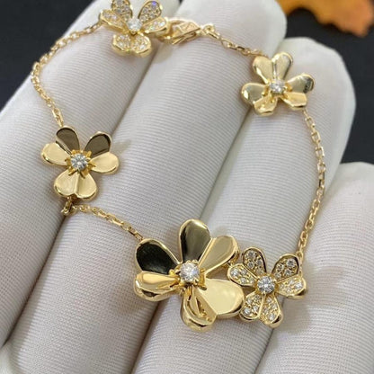 [Valéa jewellery]FRIVOLE GOLD 5 FLOWERS BRACELET