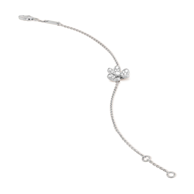 [Valéa jewellery]FRIVOLE SILVER FLOWER DIAMOND BRACELET