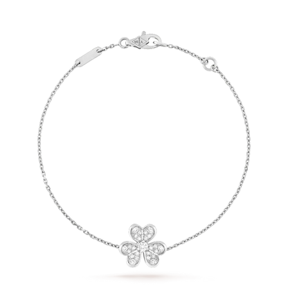 [Valéa jewellery]FRIVOLE SILVER FLOWER DIAMOND BRACELET