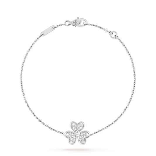 [Valéa jewellery]FRIVOLE SILVER FLOWER DIAMOND BRACELET