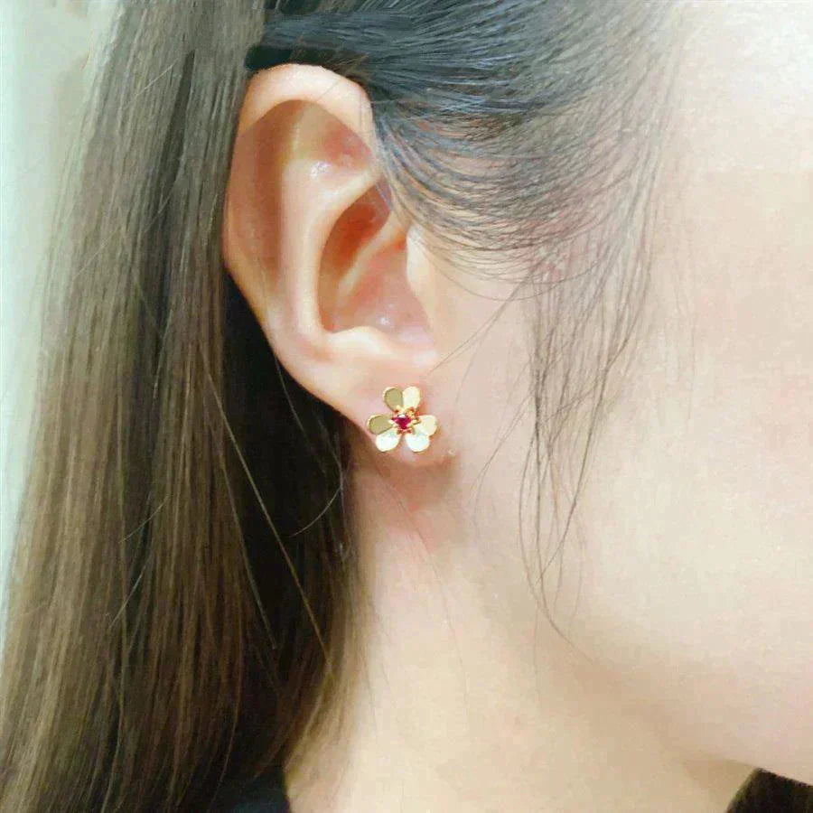 [Valéa jewellery]FRIVOLE  FLOWER PINK EARRINGS