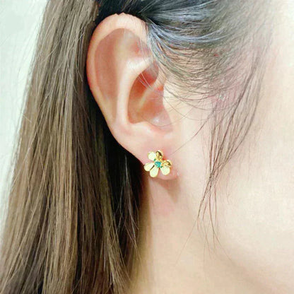 [Valéa jewellery]FRIVOLE  FLOWER MALACHITE EARRINGS