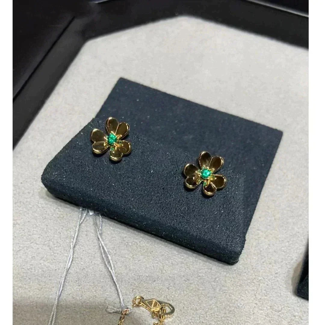 [Valéa jewellery]FRIVOLE  FLOWER MALACHITE EARRINGS