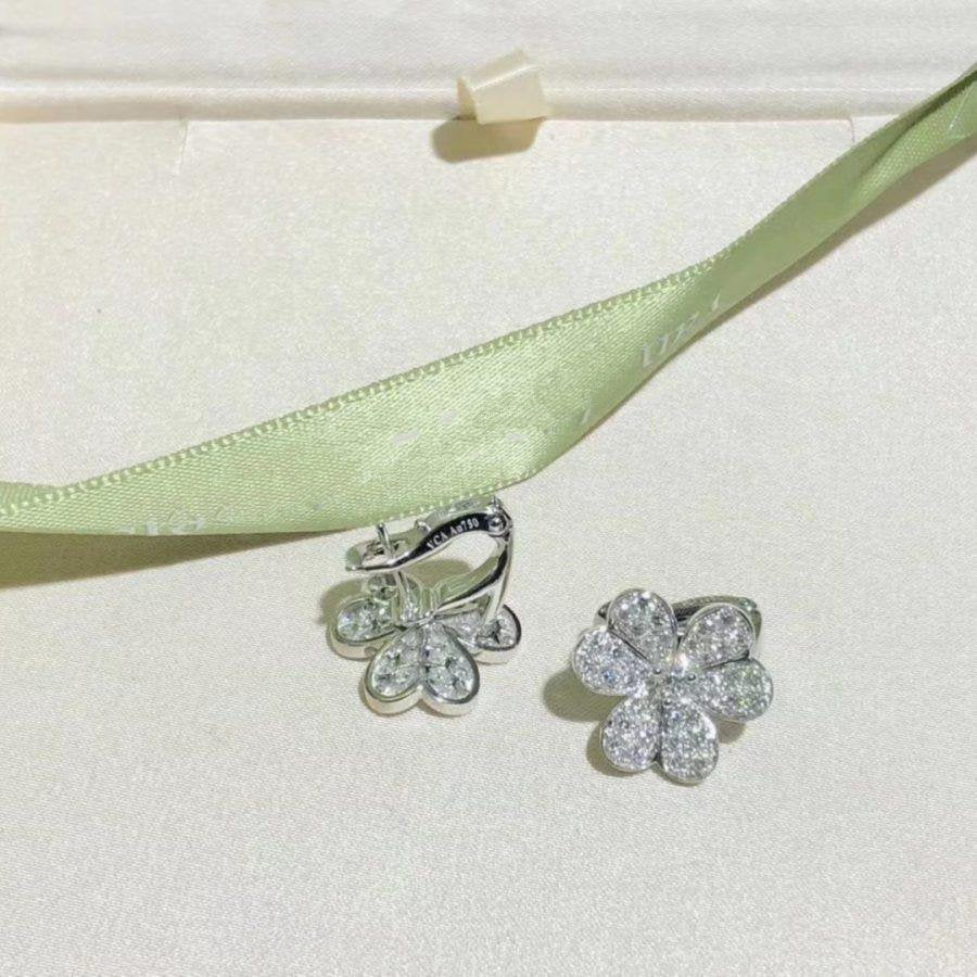 [Valéa jewellery]FRIVOLE SILVER FLOWER DIAMOND EARRINGS