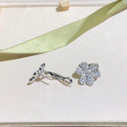 [Valéa jewellery]FRIVOLE SILVER FLOWER DIAMOND EARRINGS