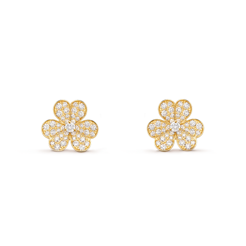 [Valéa jewellery]FRIVOLE GOLD FLOWER DIAMOND EARRINGS