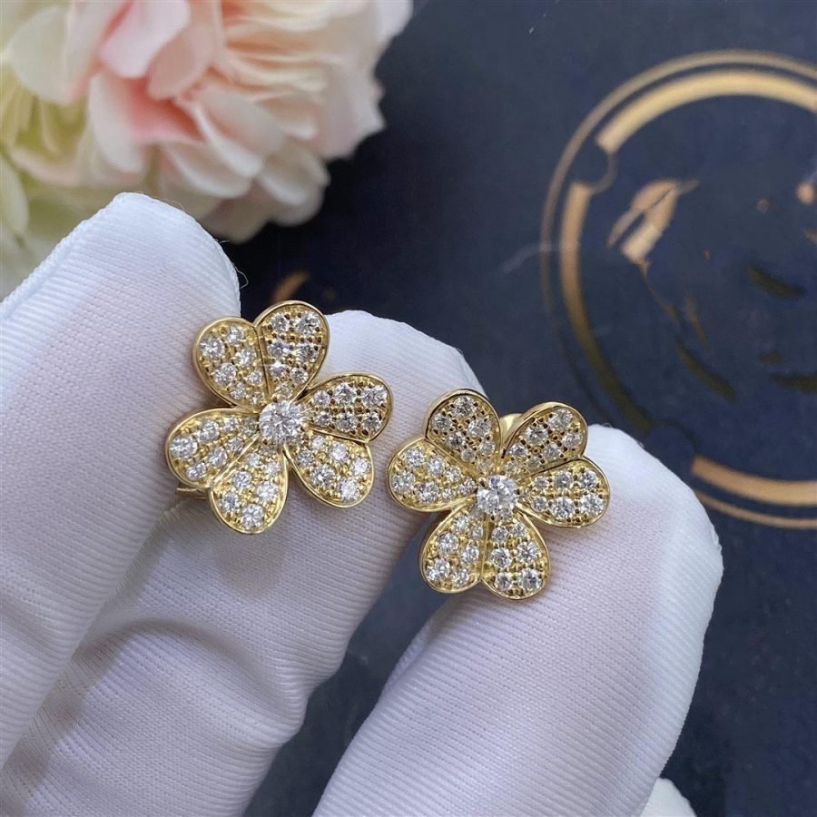 [Valéa jewellery]FRIVOLE GOLD FLOWER DIAMOND EARRINGS