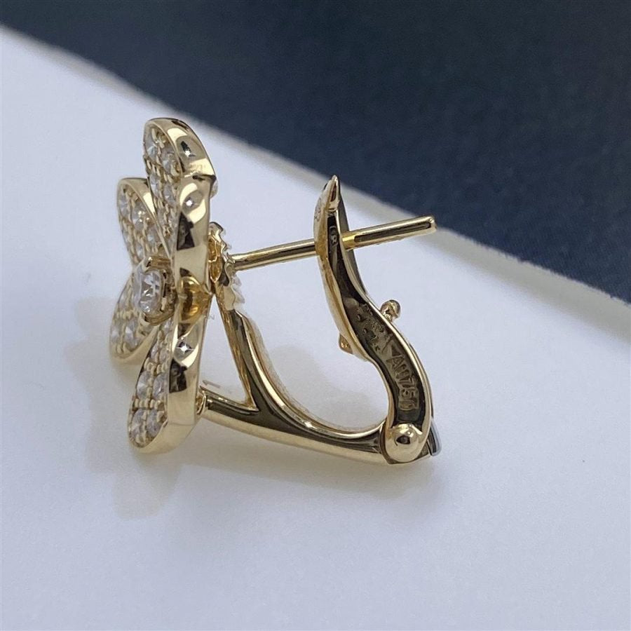 [Valéa jewellery]FRIVOLE GOLD FLOWER DIAMOND EARRINGS