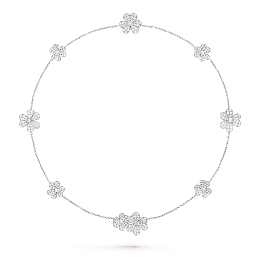 [Valéa jewellery]FRIVOLE SILVER 9 FLOWERS NECKLACE