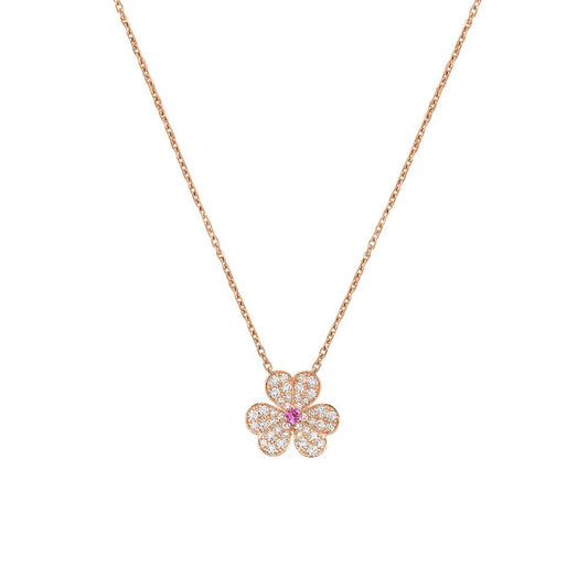 [Valéa jewellery]FRIVOLE ROSE GOLD FLOWER DIAMOND NECKLACE