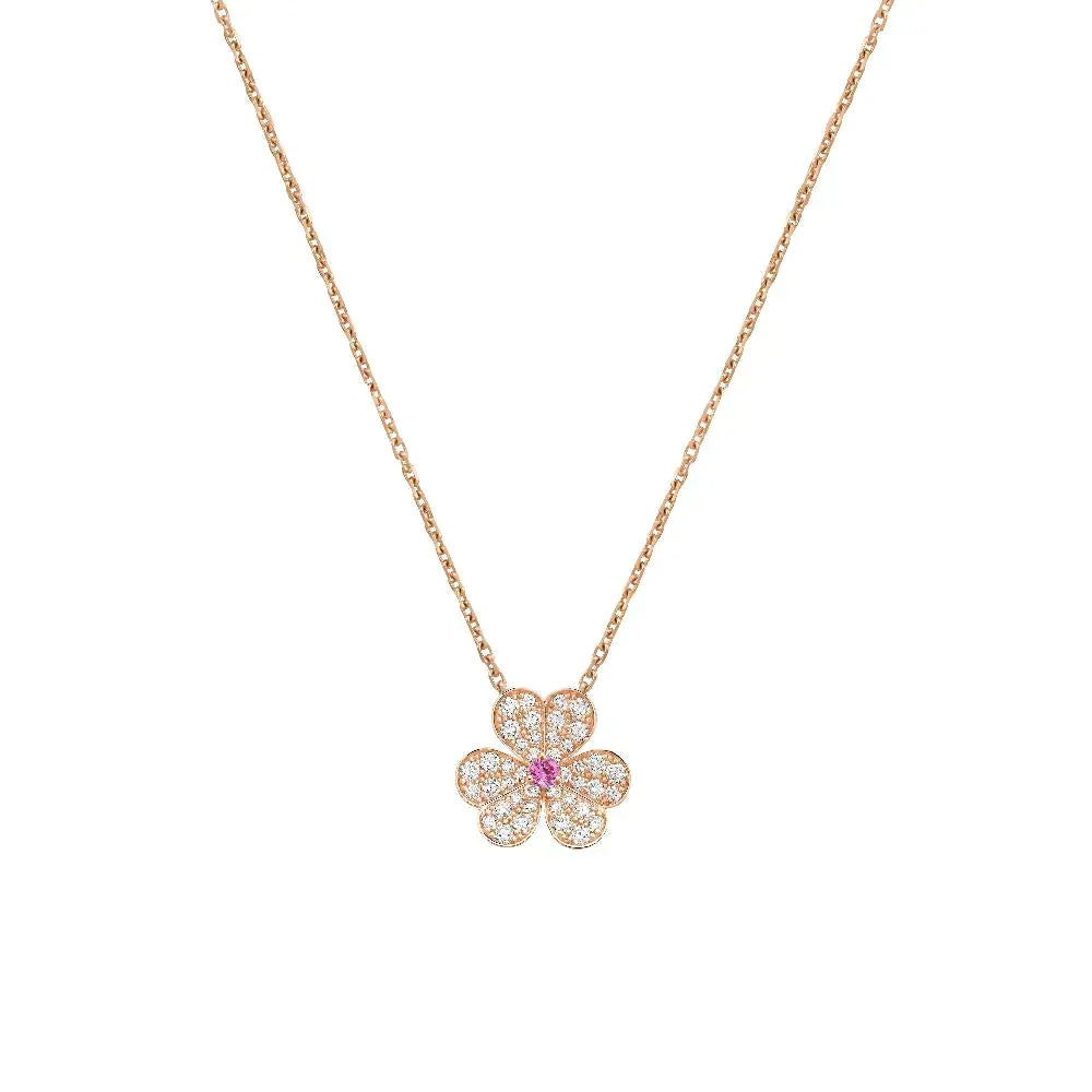 [Valéa jewellery]FRIVOLE ROSE GOLD FLOWER DIAMOND NECKLACE