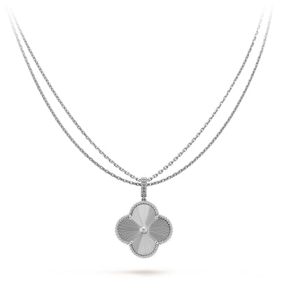 [Valéa jewellery]CLOVER 25MM SILVER BIG CLOVER NECKLACE