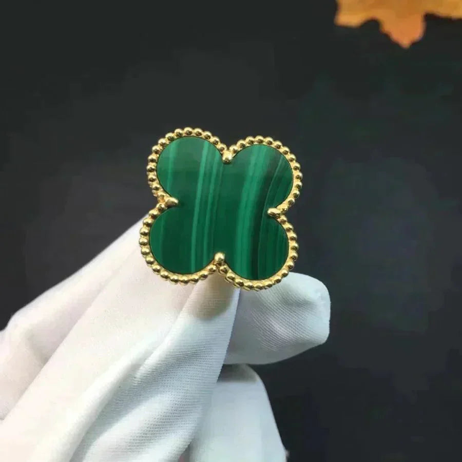 [Valéa jewellery]CLOVER MALACHITE RING