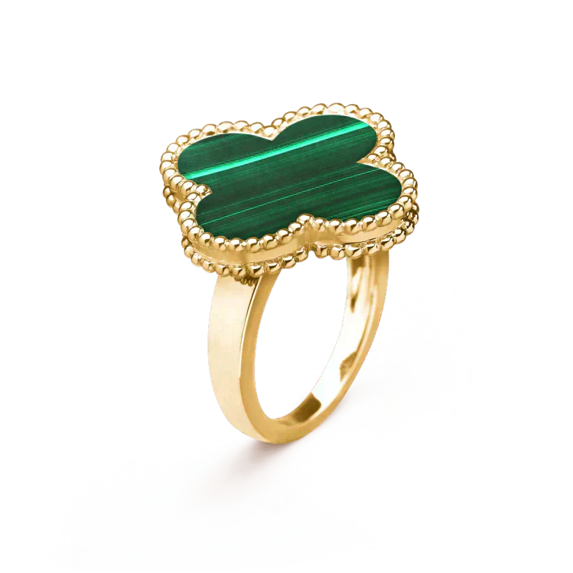 [Valéa jewellery]CLOVER MALACHITE RING