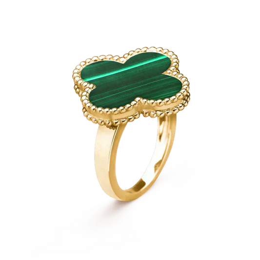 [Valéa jewellery]CLOVER MALACHITE RING