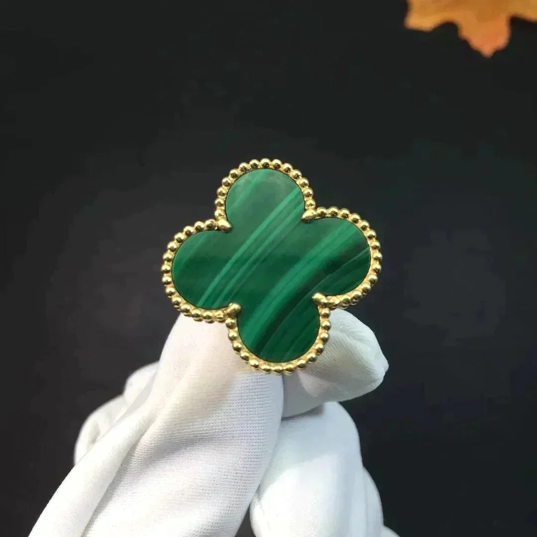 [Valéa jewellery]CLOVER MALACHITE RING