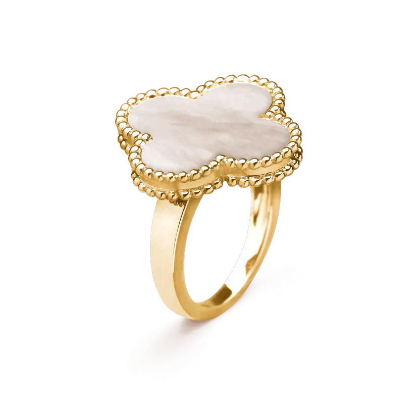 [Valéa jewellery]CLOVER WHITE MOP RING