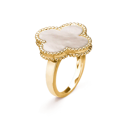 [Valéa jewellery]CLOVER WHITE MOP RING