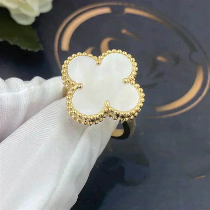 [Valéa jewellery]CLOVER WHITE MOP RING