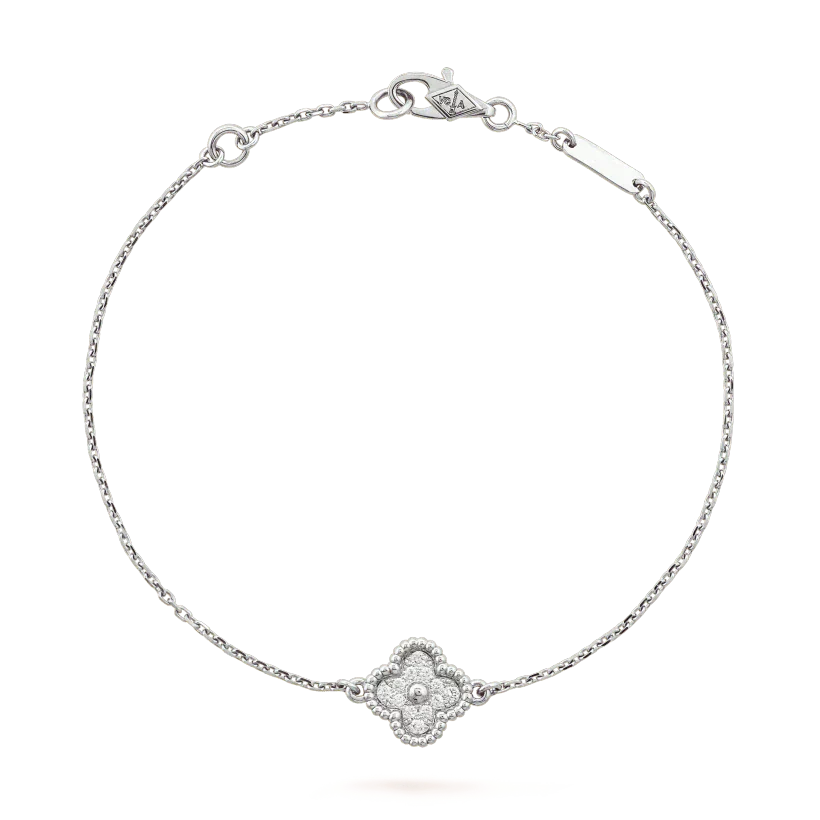 [Valéa jewellery]CLOVER  SINGLE FLOWER BRACELET SILVER