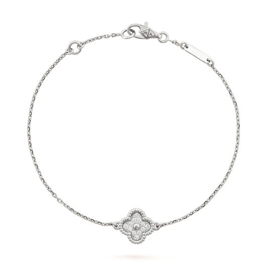 [Valéa jewellery]CLOVER  SINGLE FLOWER BRACELET SILVER