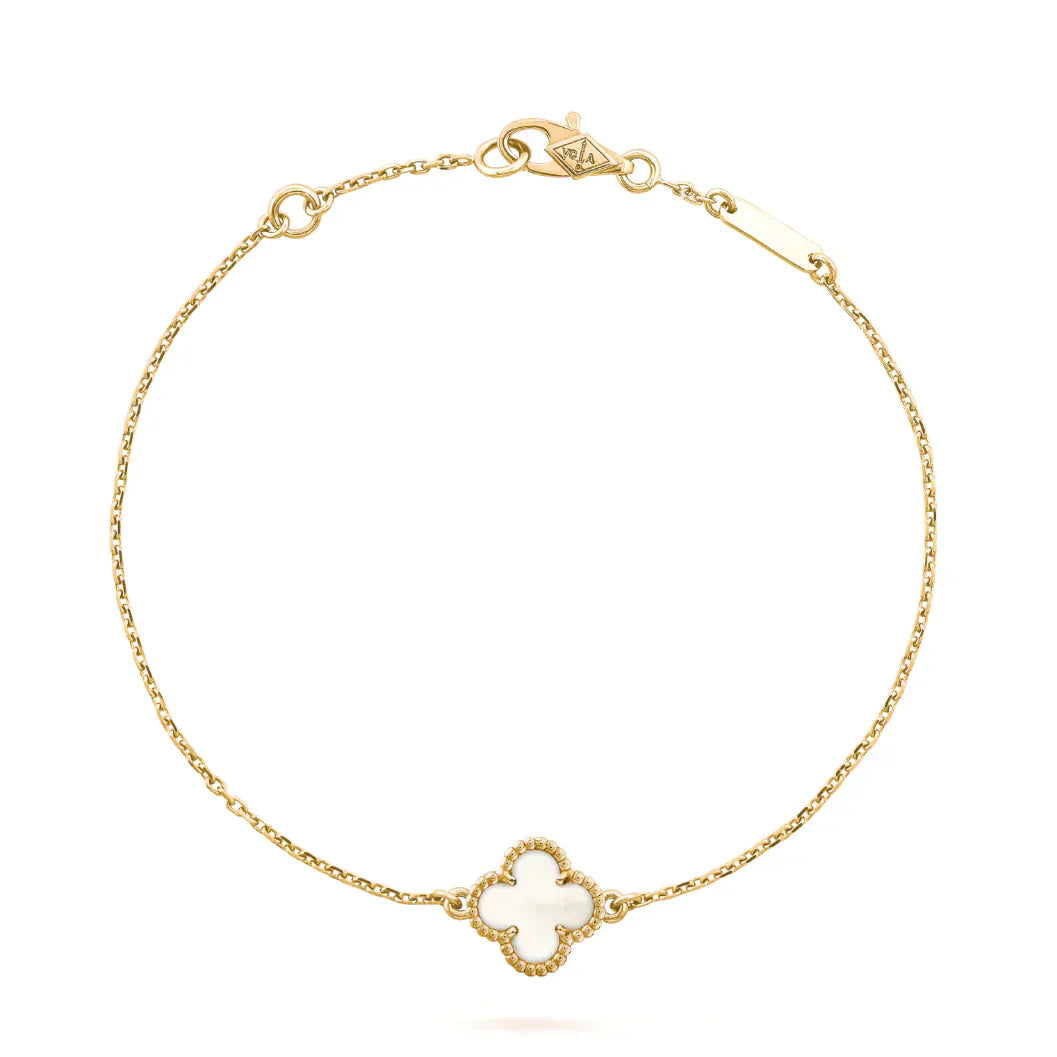 [Valéa jewellery]CLOVER WHITE MOP SINGLE FLOWER BRACELET