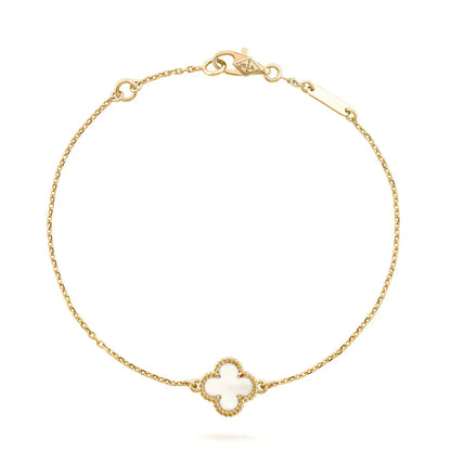 [Valéa jewellery]CLOVER WHITE MOP SINGLE FLOWER BRACELET