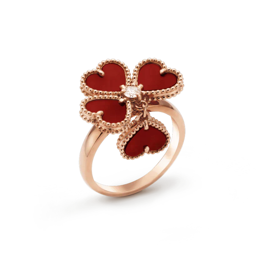 [valéa jewellery]SWEET CLOVER CARNELIAN RING