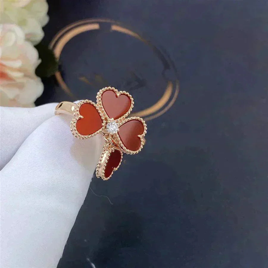 [valéa jewellery]SWEET CLOVER CARNELIAN RING