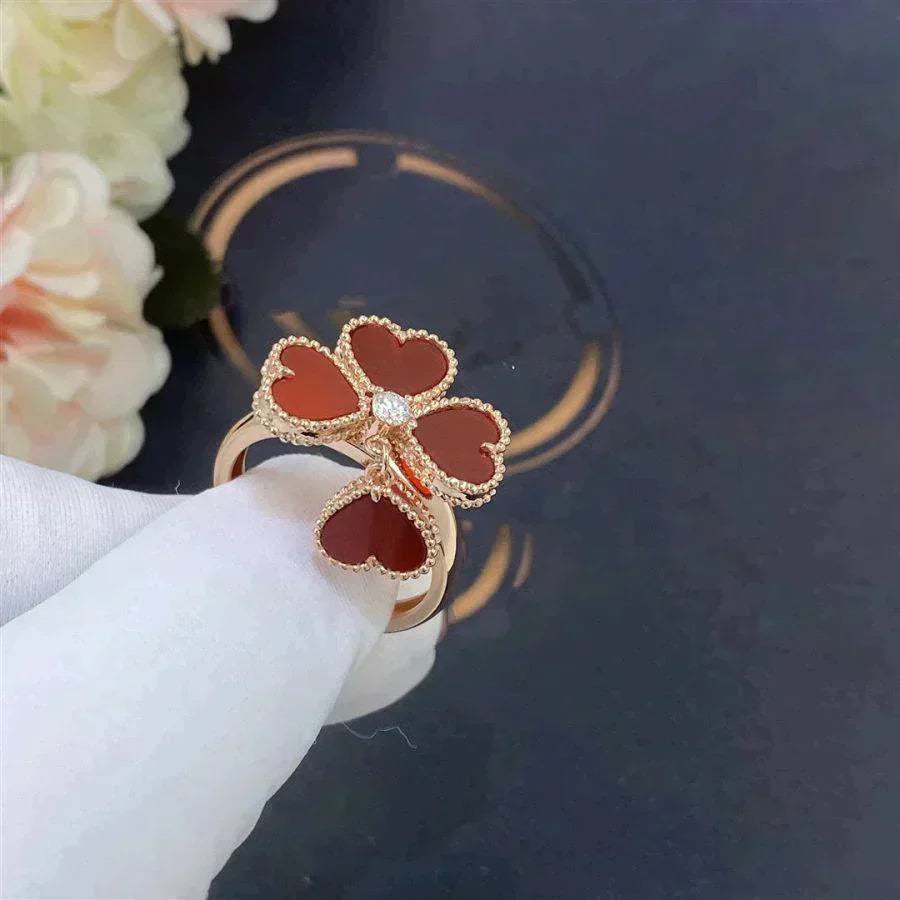 [valéa jewellery]SWEET CLOVER CARNELIAN RING