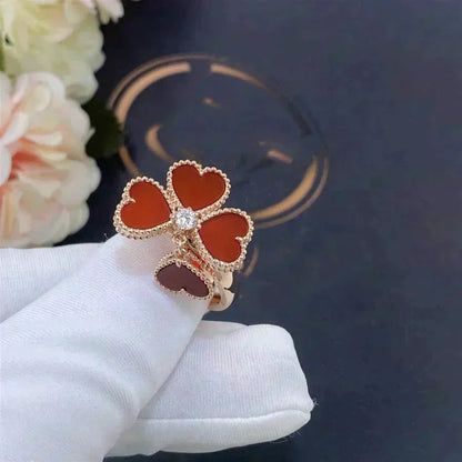 [valéa jewellery]SWEET CLOVER CARNELIAN RING