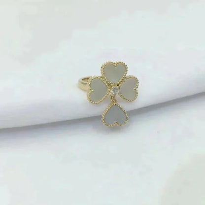 [valéa jewellery]SWEET CLOVER WHITE MOP RING